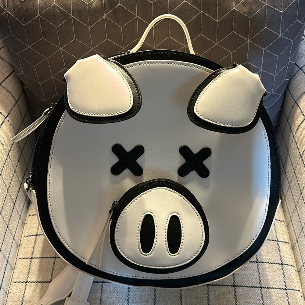 New! Shane Dawson X Jeffree Star white pig backpack